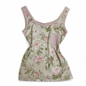 D&G Pale Pink Ribbed Scoop Neck Tank